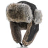 Walrus Hats Genuine Rabbit Fur Brown Trapper Hat